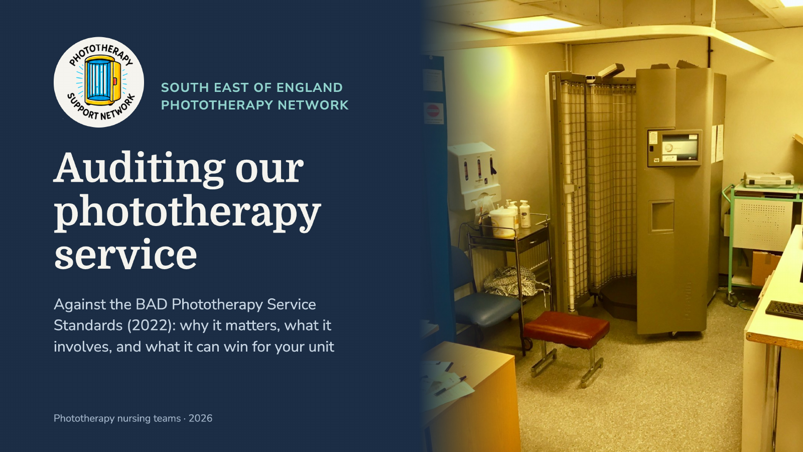 Slide 1: Auditing our phototherapy service